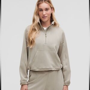 Lululemon Brushed Softstream Half Zip Sweater | Size 4